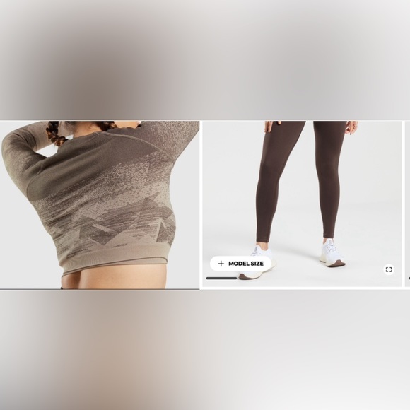 2 for 1 PRICE!! 💋  BNWOT Gymshark Adapt Ombré Crop Top + Seamless tights - Picture 6 of 6